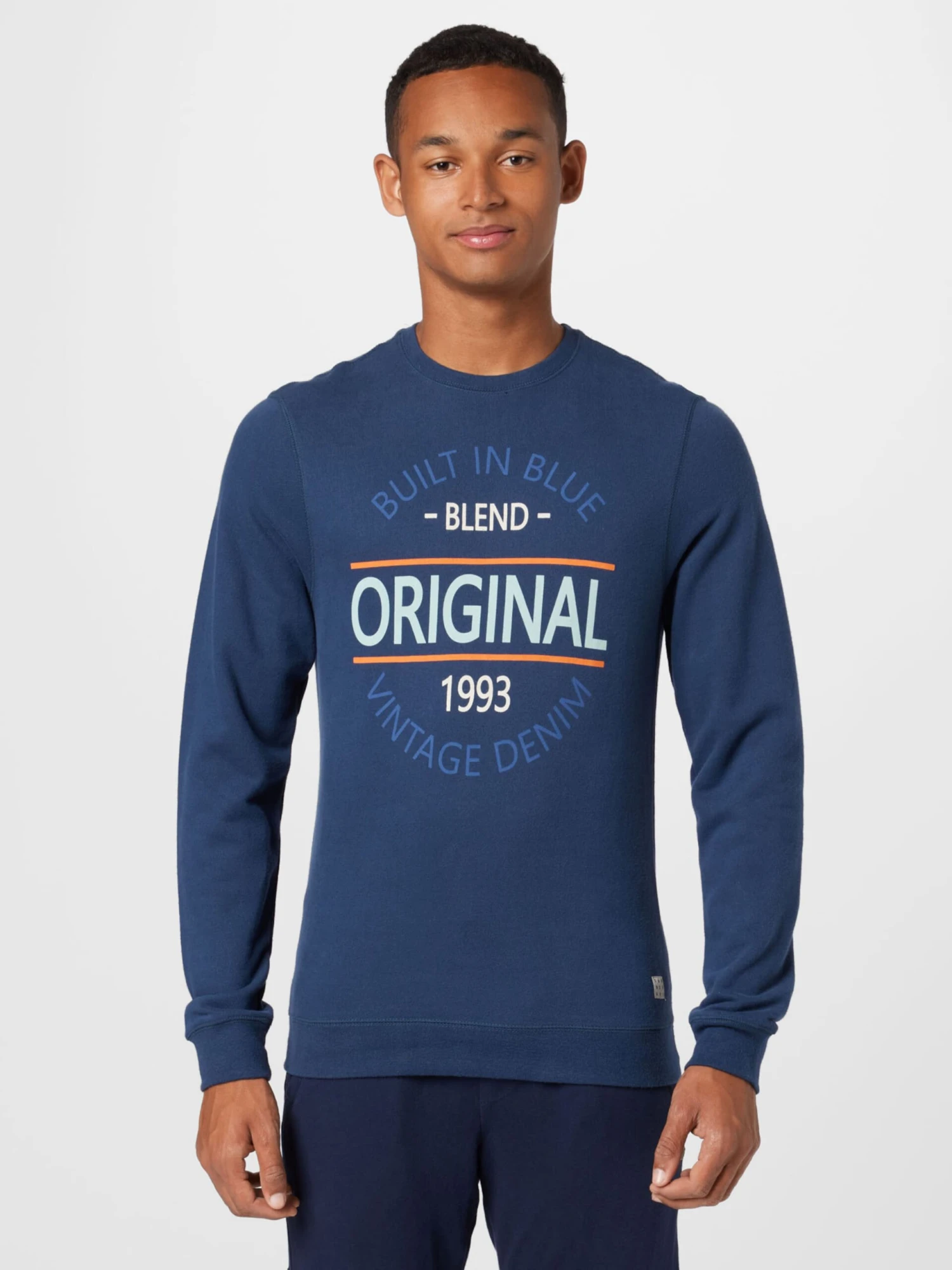 Blend Sweatshirts Sweatshirt Heren Marine 2 Blend Sweatshirts Sweatshirt Heren Marine - Afbeelding 2