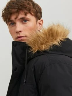Jack & Jones Parkas Winterparka Winner Heren Zwart -Herenkleding c3e6794f2497d0d2982c41289910c414
