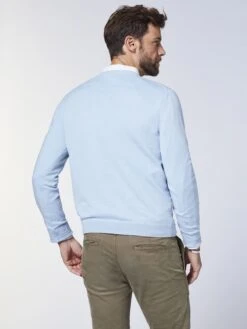 V-hals Truien Trui Heren Pastelblauw -Herenkleding c3eb3d436a18dc02b0ecd3e3ac29186a
