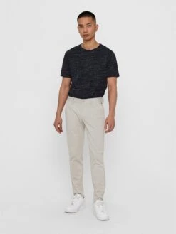 Only & Sons Chinos Slimfit Chino Mark Heren Nude -Herenkleding c4503cc01ea41ce33297ec0daf5da533