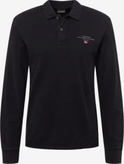 Napapijri Longsleeves Shirt ELBAS Heren Zwart