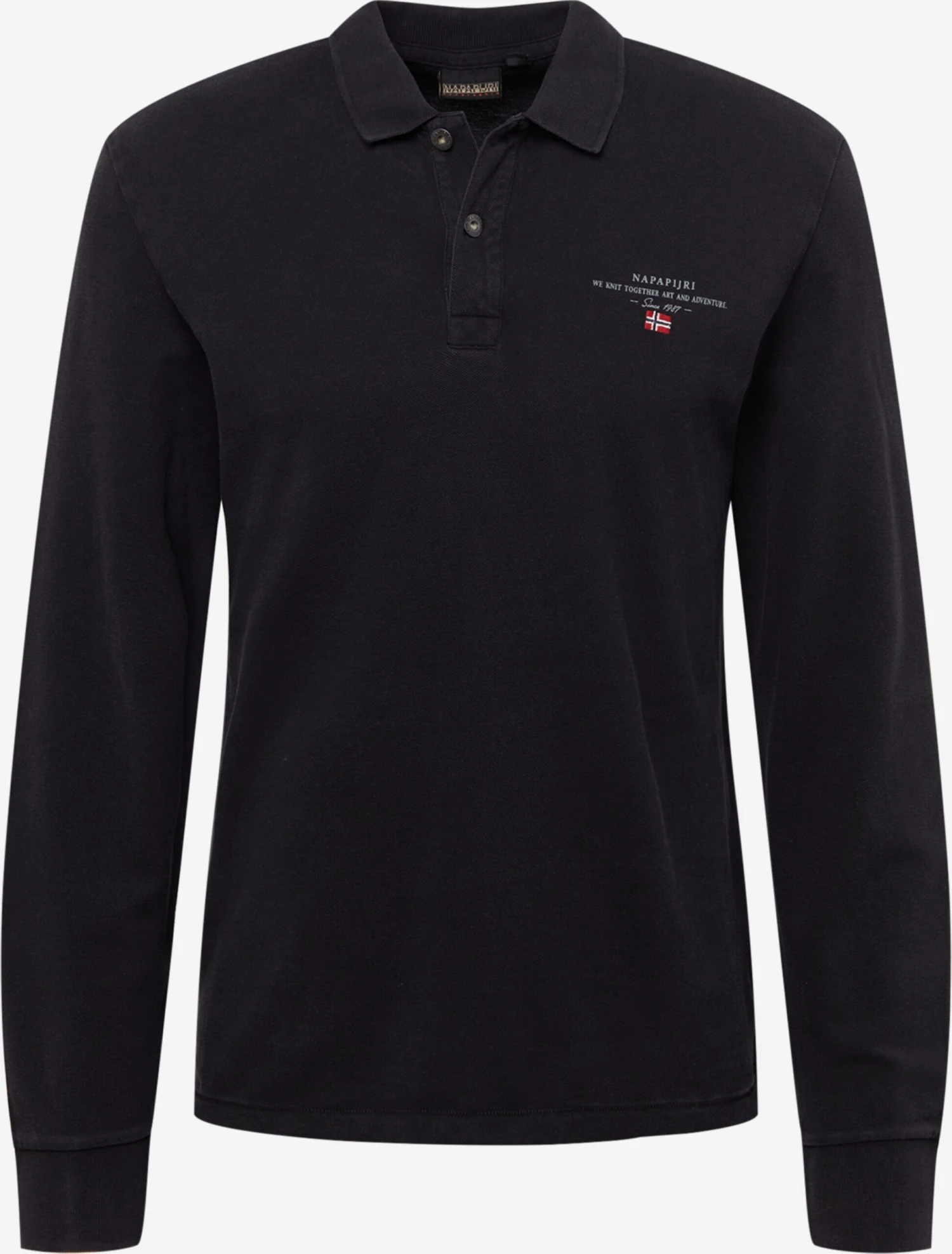 Napapijri Longsleeves Shirt ELBAS Heren Zwart 1 Napapijri Longsleeves Shirt ELBAS Heren Zwart