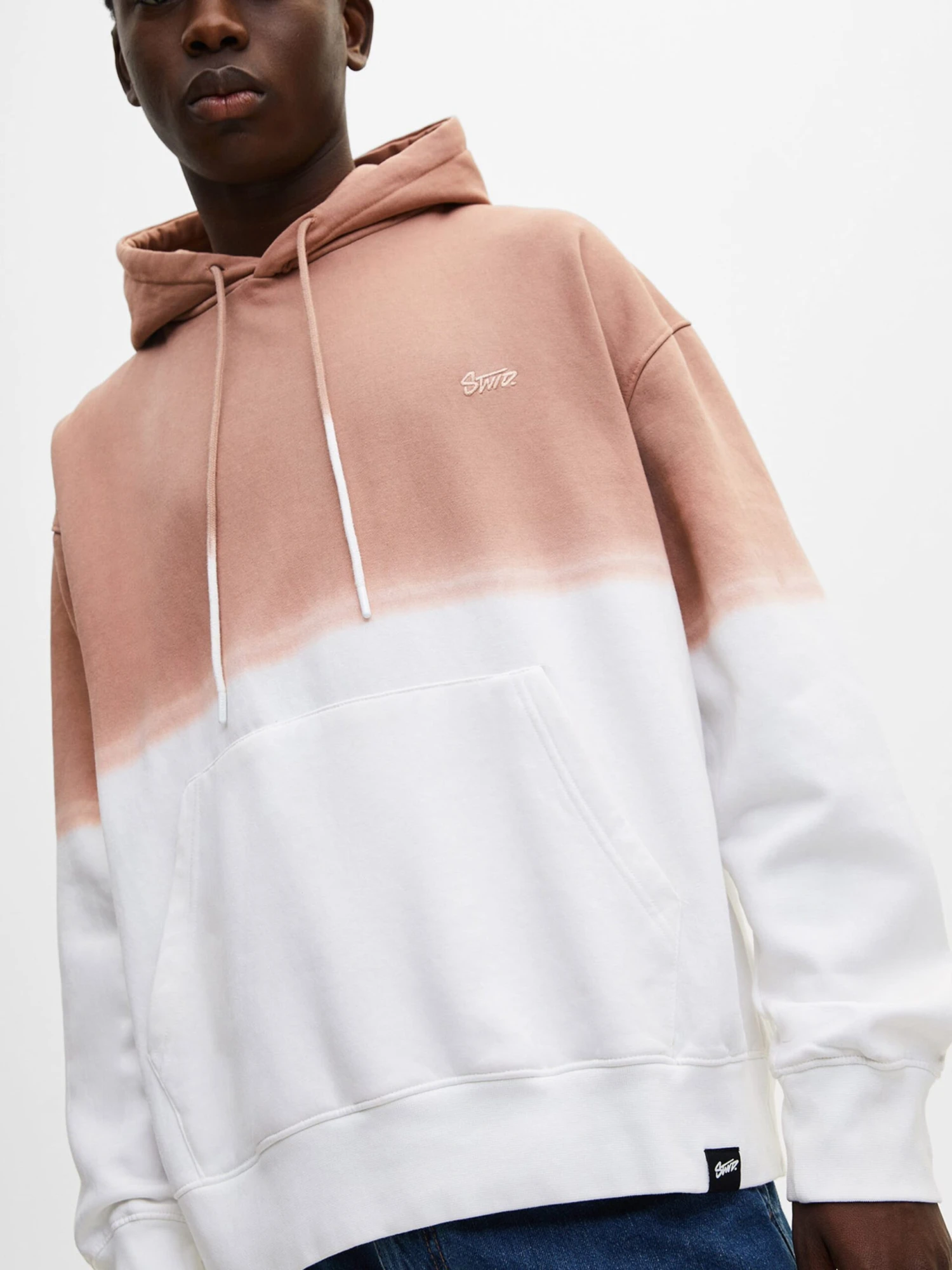 PULL & BEAR Hoodies Sweatshirt Heren Poederroze 2 PULL & BEAR Hoodies Sweatshirt Heren Poederroze - Afbeelding 2