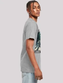 F4NT4STIC T-shirts Shirt The Beatles Band Abbey Road Heren Grijs -Herenkleding c6c2f6739768ba3f1b4153cceb047917