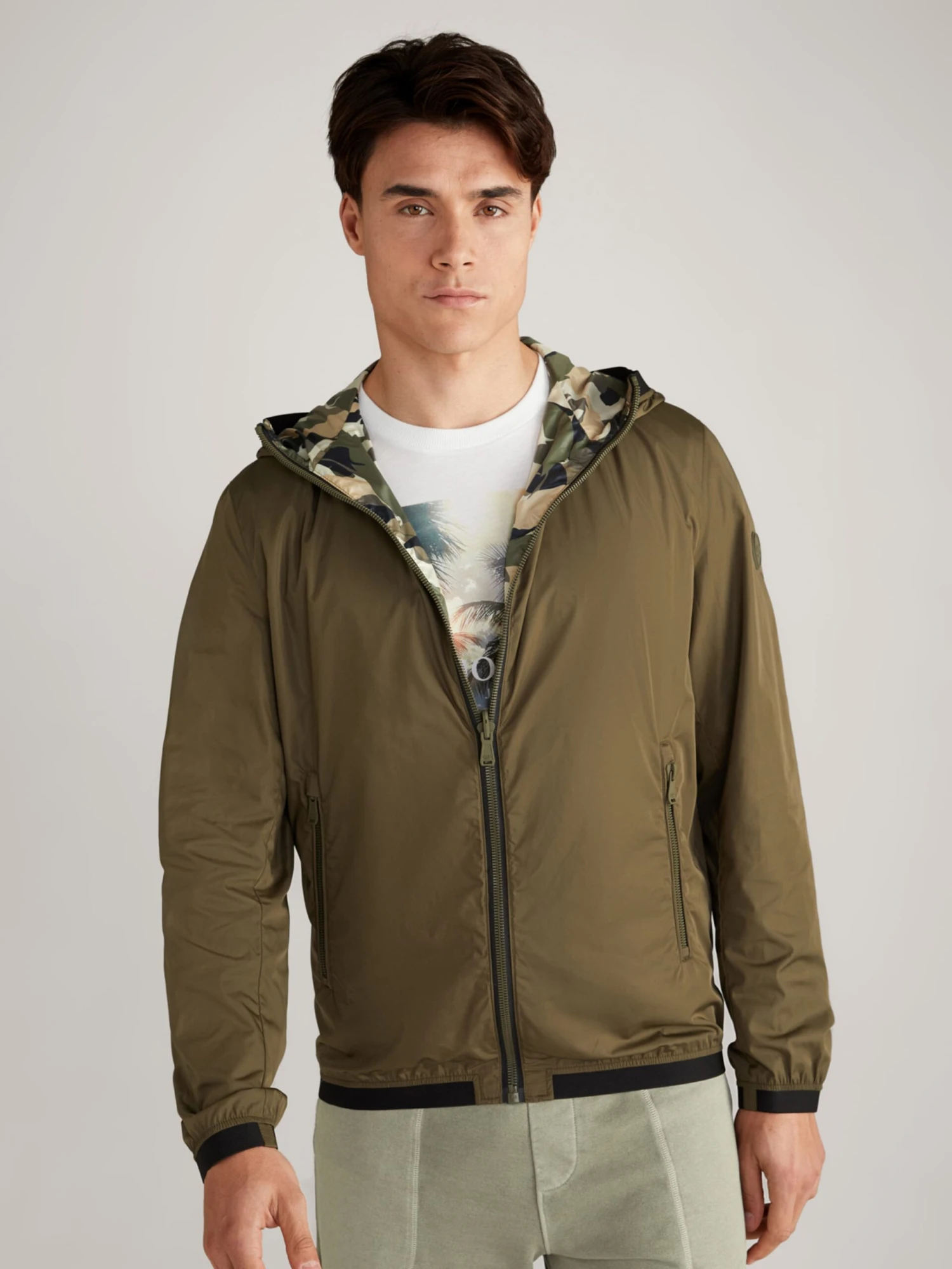 Joop Jeans Tussenjassen Tussenjas Lannie Heren Olijfgroen 2 Joop Jeans Tussenjassen Tussenjas Lannie Heren Olijfgroen - Afbeelding 2