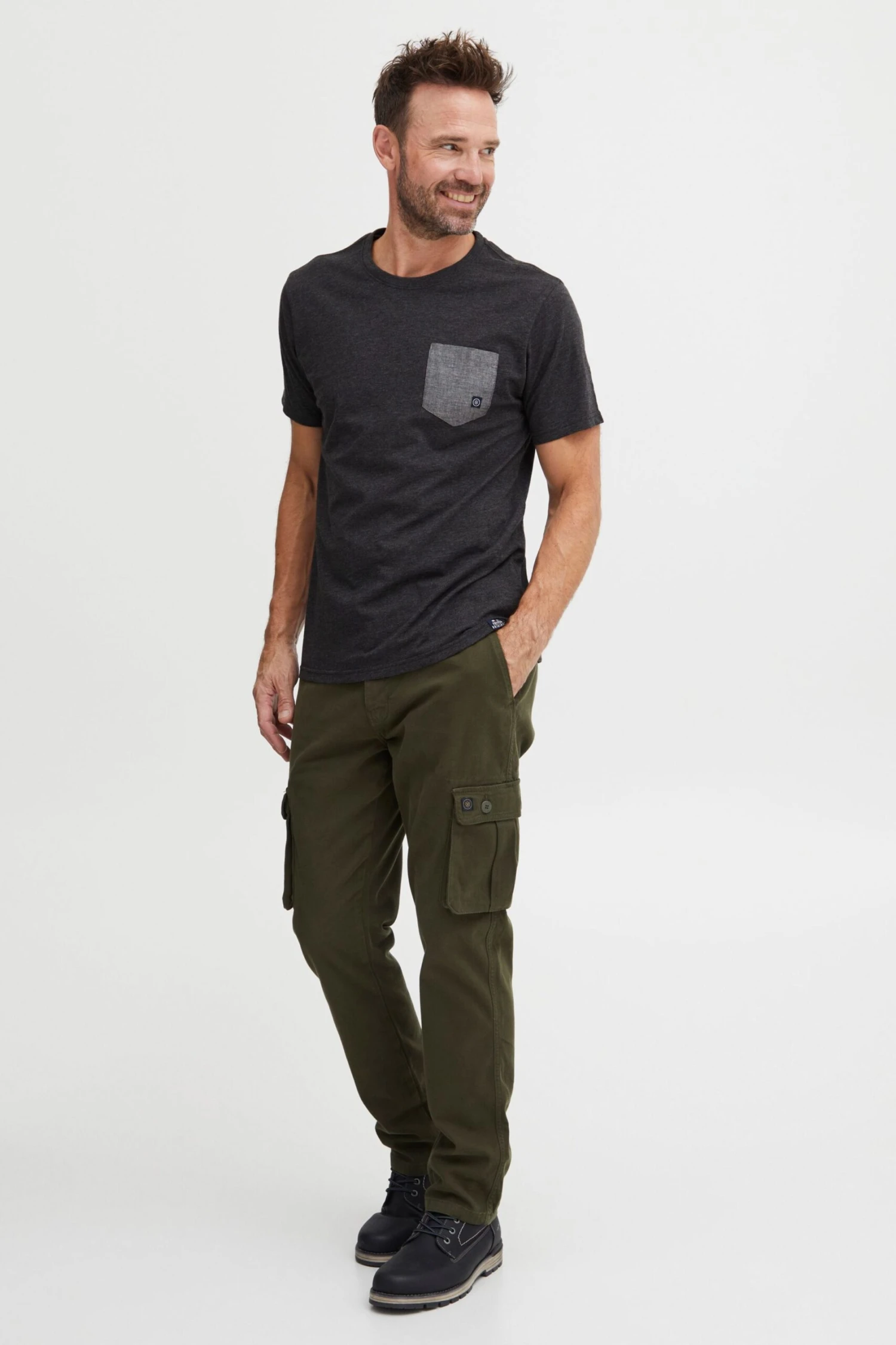 Longsleeves Shirt Dante Heren Grijs 4 Longsleeves Shirt Dante Heren Grijs - Afbeelding 4