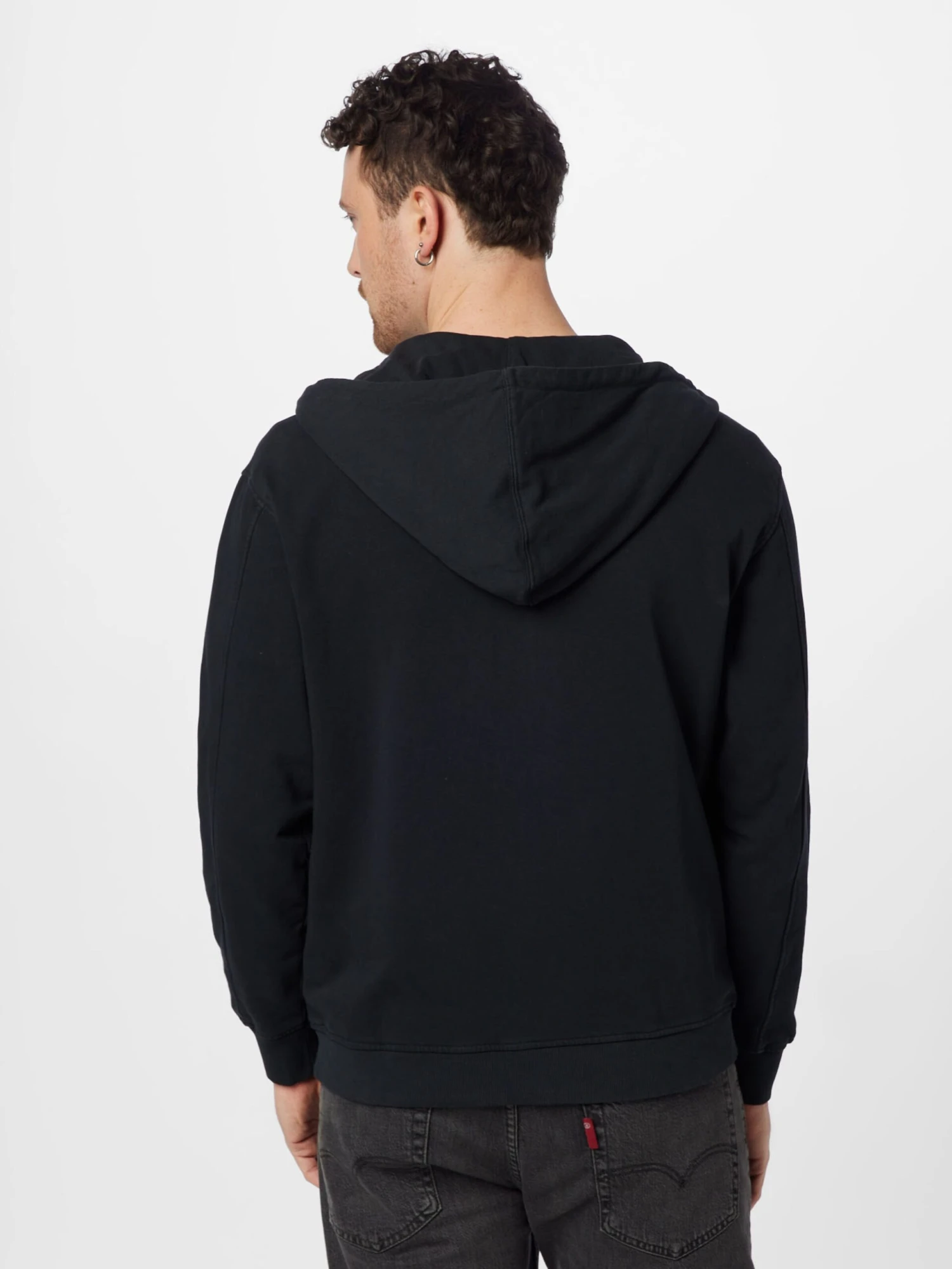 Redefined Rebel Sweatvesten Met Capuchon Sweatvest Hamza Heren Zwart 4 Redefined Rebel Sweatvesten Met Capuchon Sweatvest Hamza Heren Zwart - Afbeelding 4