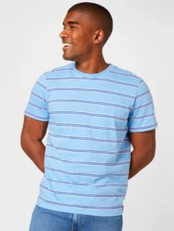 T-shirts Shirt Heren Blauw / Lichtblauw -Herenkleding d8b2571c38aae17e77aed1d1f019eacd