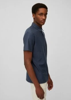Marc O'Polo Polos Shirt Heren Navy / Nachtblauw -Herenkleding d9444b9cd3836eb1fef39d784e1bf10d