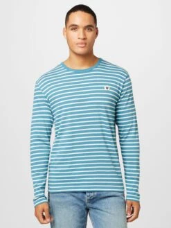Wood Wood Longsleeves Shirt Heren Blauw -Herenkleding da5c60273948c66e06bc84d6d47e3175