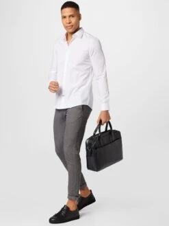 Jack & Jones Chinos Slimfit Chino Marco Heren Grijs Gemêleerd -Herenkleding dd9ed1590bf4d74ff207cd7bc0c7f5ef