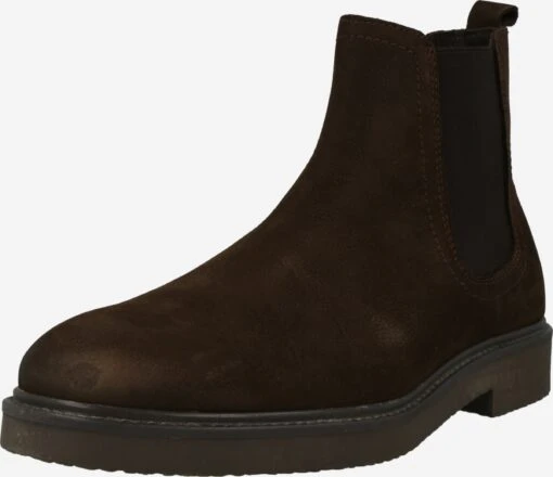 Enkelboots Chelsea Boots Heren Donkerbruin