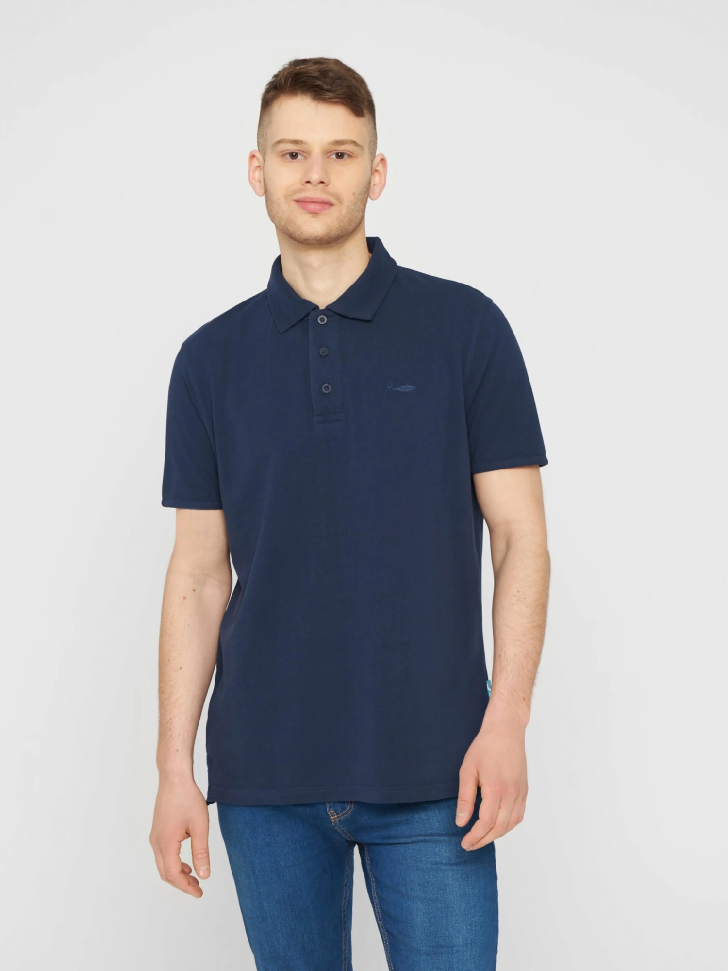 Polos Shirt Heren Blauw / Navy 3 Polos Shirt Heren Blauw / Navy - Afbeelding 3
