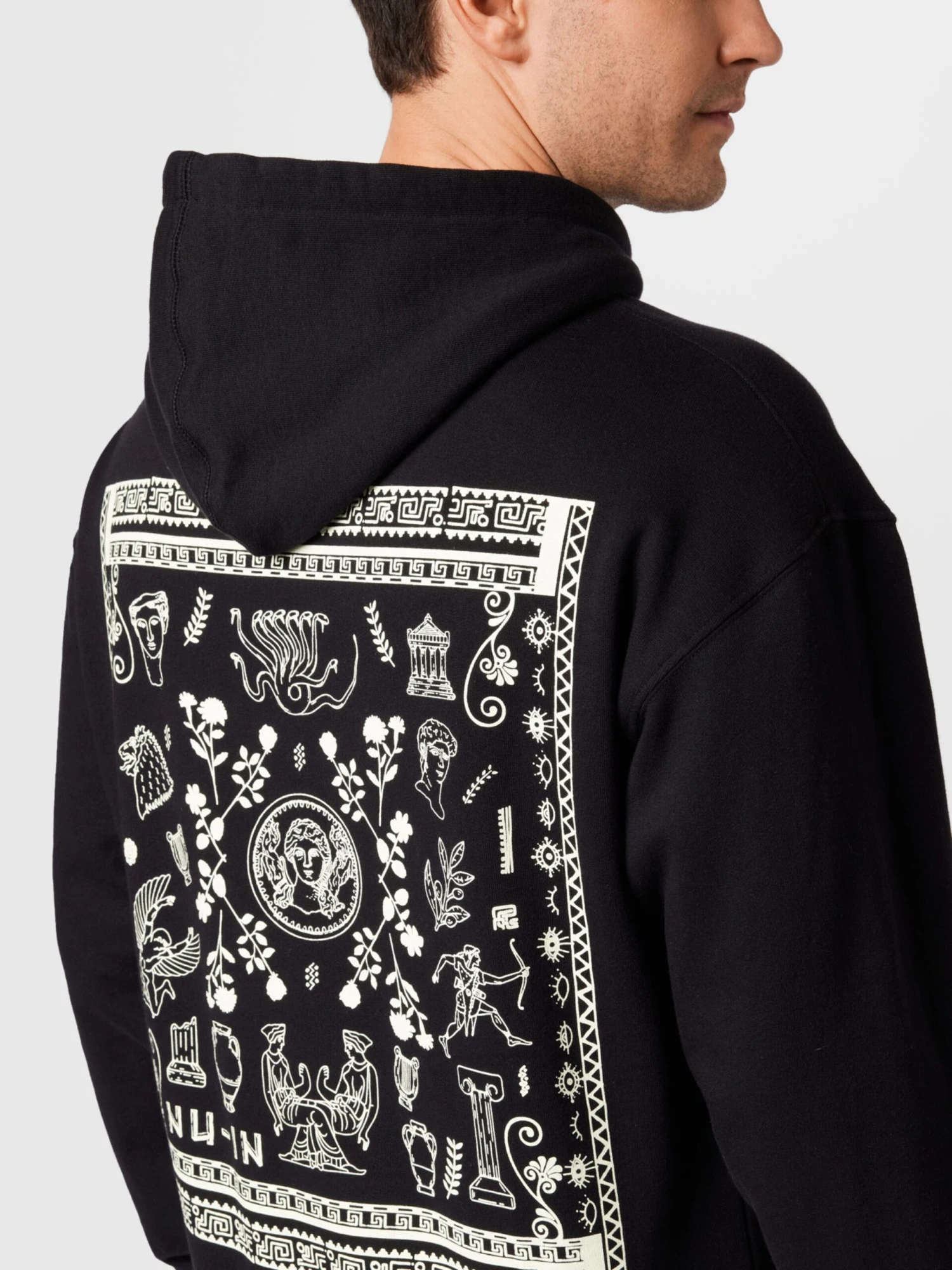 Hoodies Sweatshirt Heren Zwart 2 Hoodies Sweatshirt Heren Zwart - Afbeelding 2