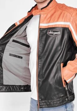 Maze Leren Jassen Tussenjas 4202191 Heren Oranje / Zwart -Herenkleding e7f80b9108c08b9d72c12ee8728f4b35