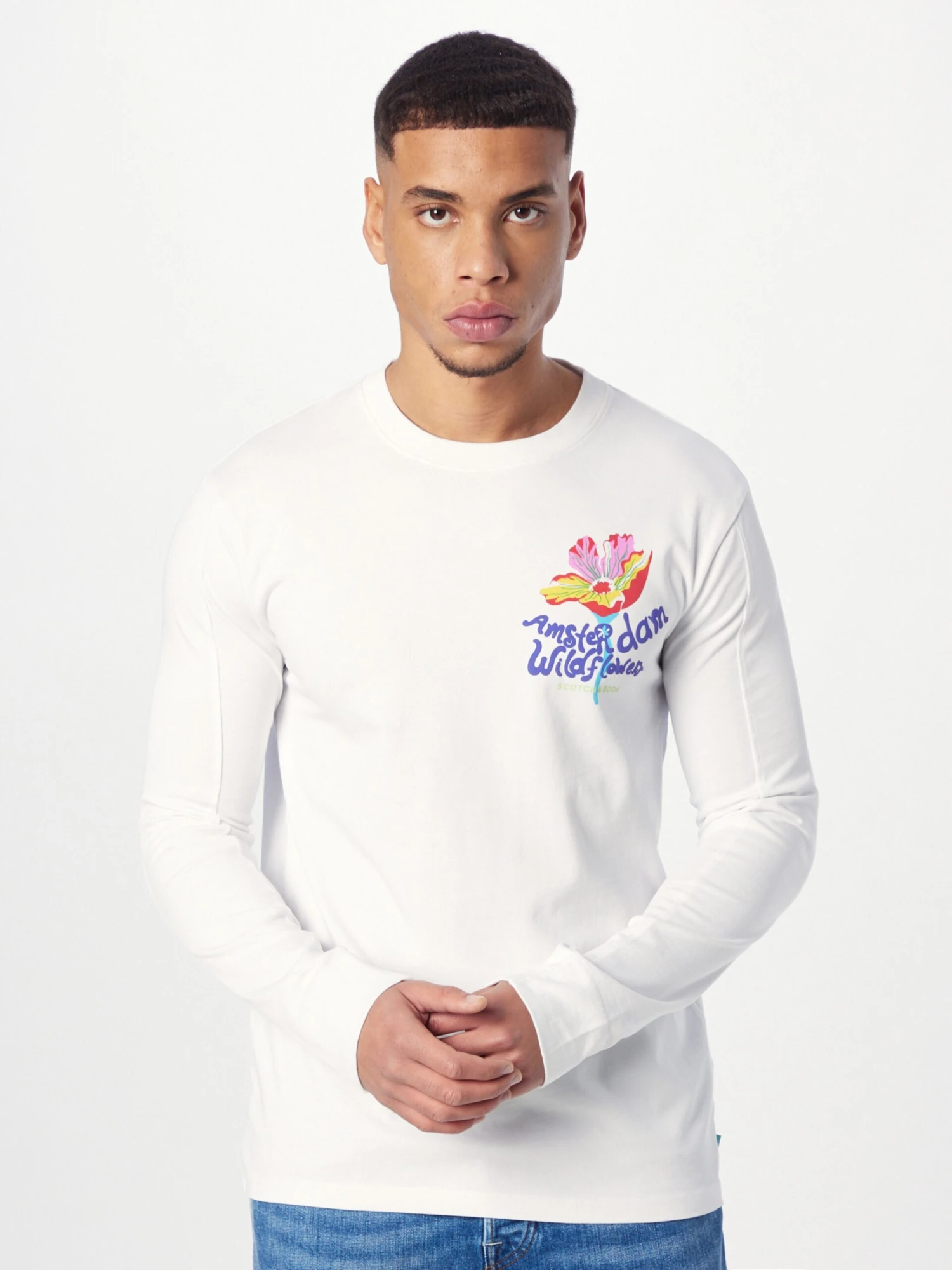 Scotch & Soda Longsleeves Shirt Heren Wit 3 Scotch & Soda Longsleeves Shirt Heren Wit - Afbeelding 3