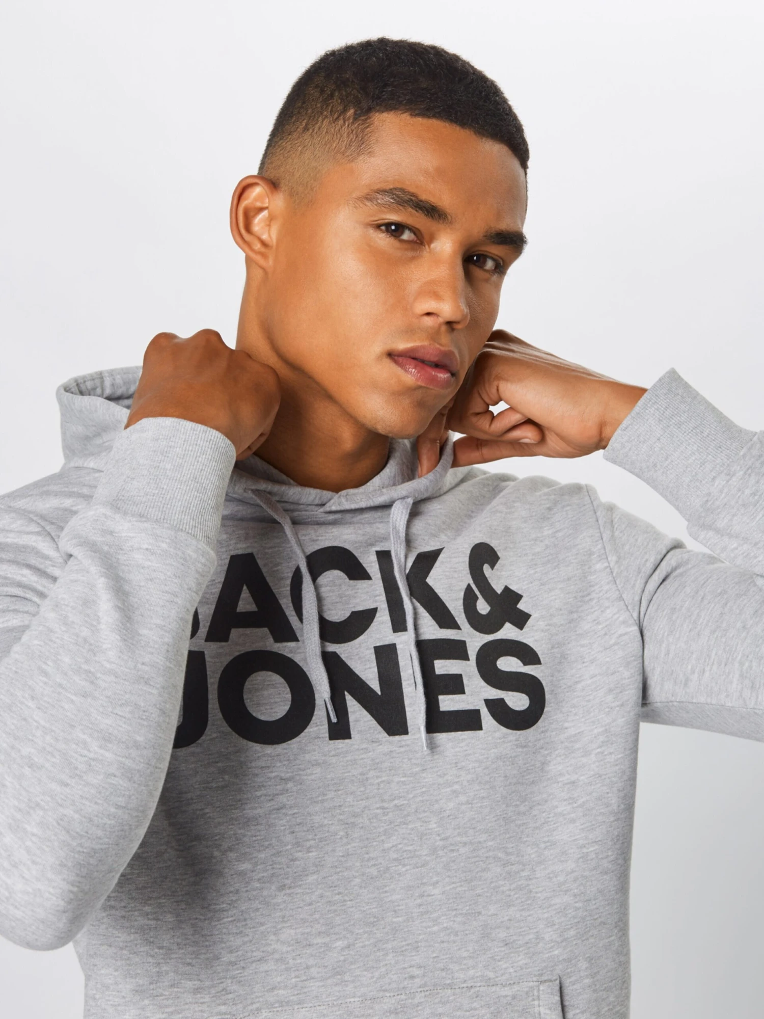 Jack & Jones Hoodies Sweatshirt Heren Lichtgrijs 5 Jack & Jones Hoodies Sweatshirt Heren Lichtgrijs - Afbeelding 5