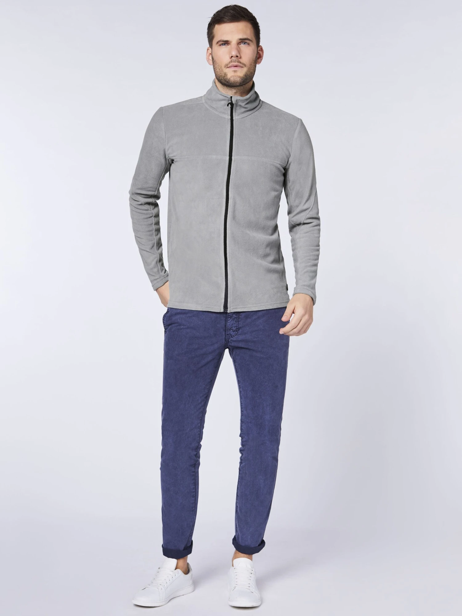 Chiemsee Fleece Jassen Fleece Jas Heren Grijs / Lichtgrijs 5 Chiemsee Fleece Jassen Fleece Jas Heren Grijs / Lichtgrijs - Afbeelding 5