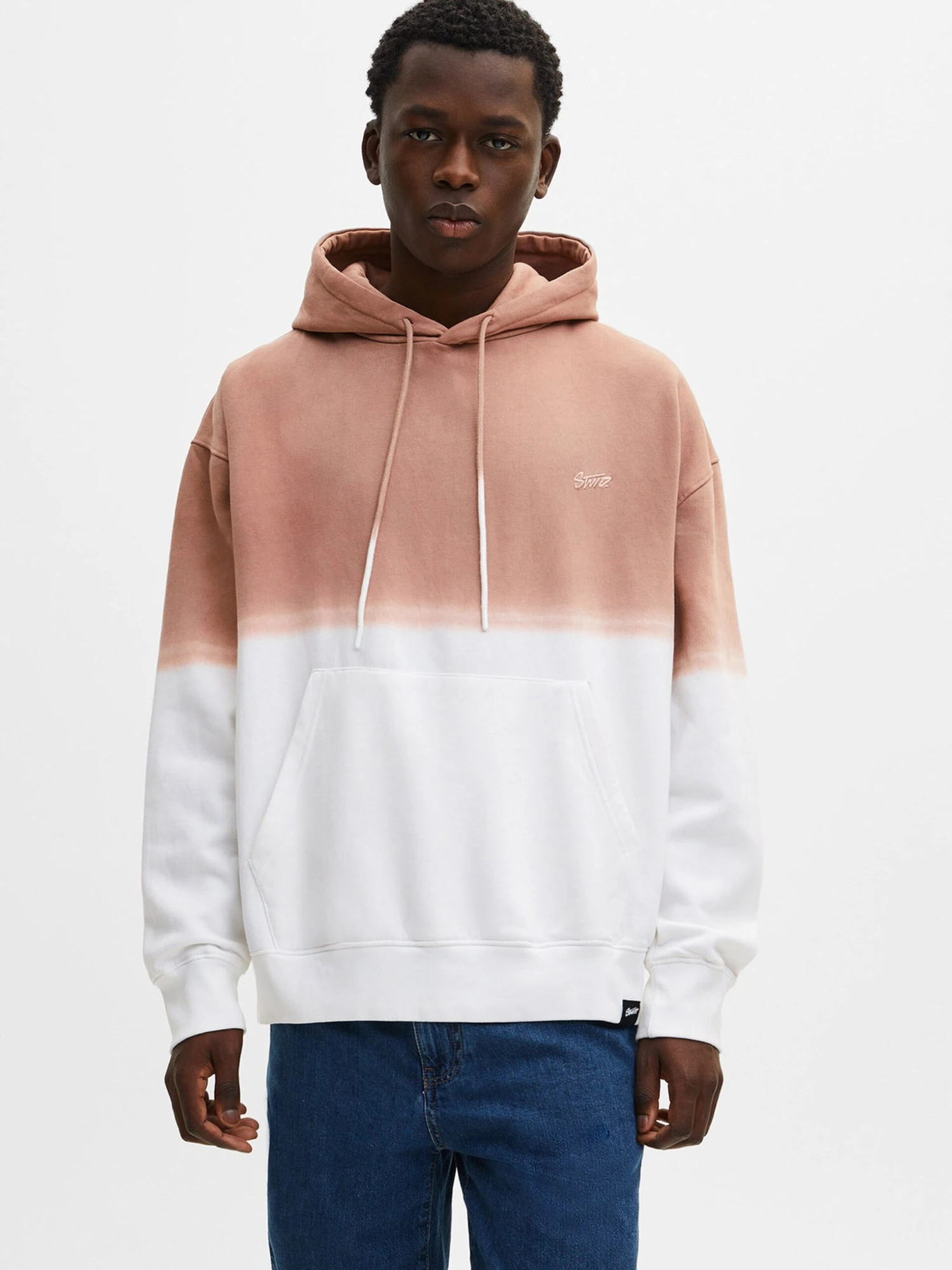 PULL & BEAR Hoodies Sweatshirt Heren Poederroze 3 PULL & BEAR Hoodies Sweatshirt Heren Poederroze - Afbeelding 3