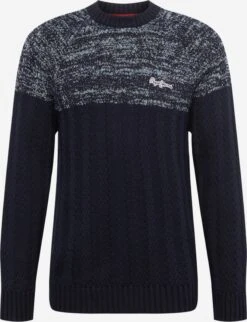 Pepe Jeans Crewneck Truien Trui MANUEL Heren Donkerblauw