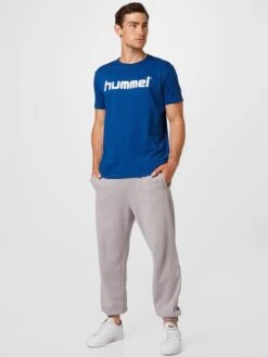 Hummel T-shirts Shirt Heren Royal Blue/koningsblauw -Herenkleding ef9399074bd98157107ef67a63576c77