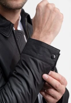 Leren Jassen Tussenjas Heren Zwart -Herenkleding f00d608f33089fa4432d90317f7e43a1