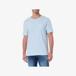 T-shirts Shirt Heren Lichtblauw -Herenkleding f11f341739397d5a8e86d929ade22f87