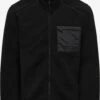 Only & Sons Fleece Jassen Fleece Jas Dallas Heren Zwart