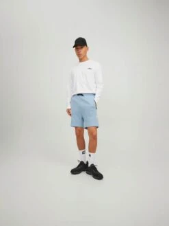 Jack & Jones Sweat Shorts Regular Broek Stair Heren Lichtblauw 12 Jack & Jones Sweat Shorts Regular Broek Stair Heren Lichtblauw -Herenkleding f480bd1f39b3f9d487aed41e6c808891