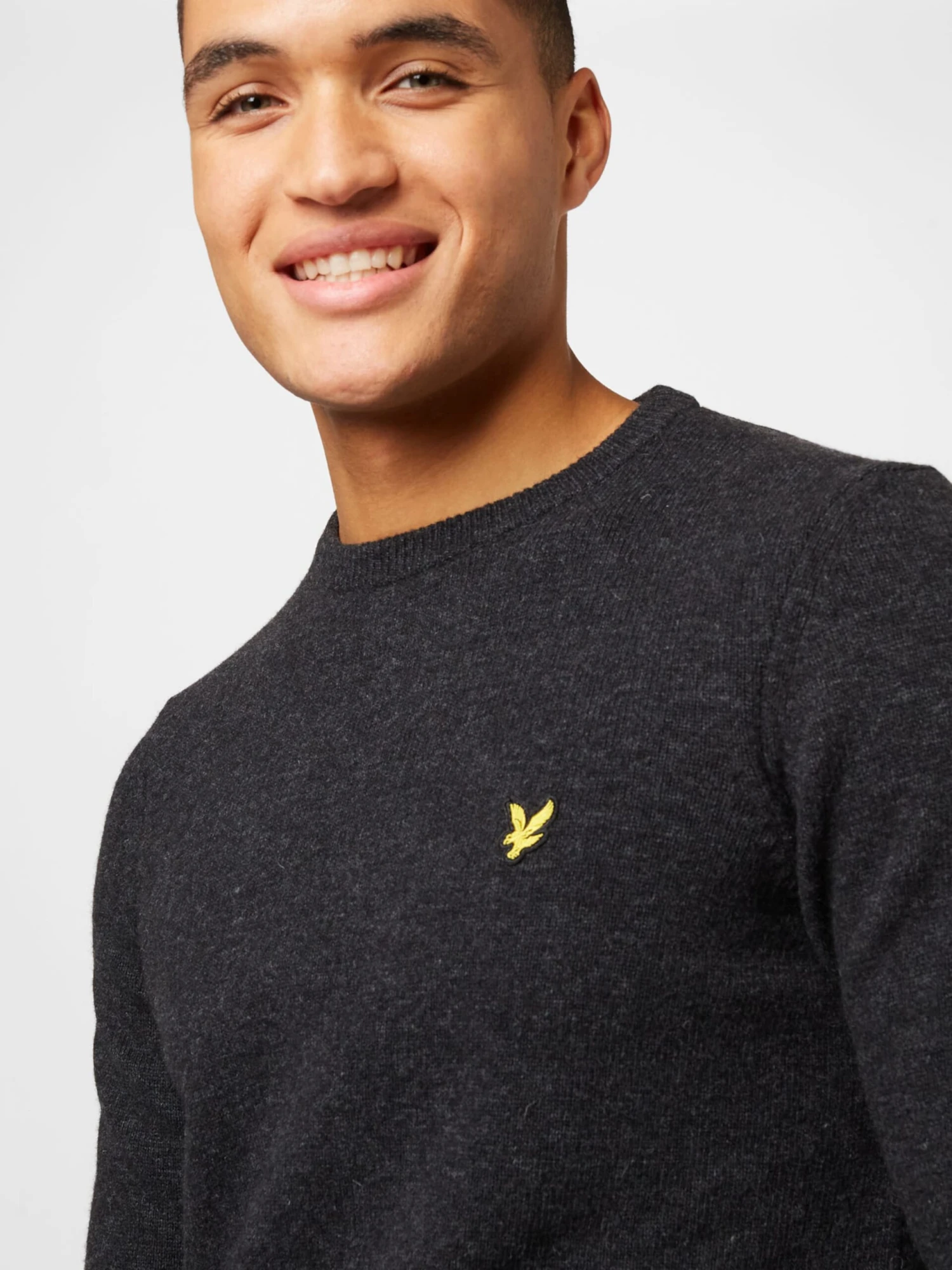 Lyle & Scott Crewneck Truien Trui Heren Antraciet 2 Lyle & Scott Crewneck Truien Trui Heren Antraciet - Afbeelding 2