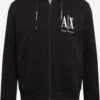 Armani Exchange Sweatvesten Met Capuchon Regular Fit Sweatvest 8NZMPP Heren Zwart