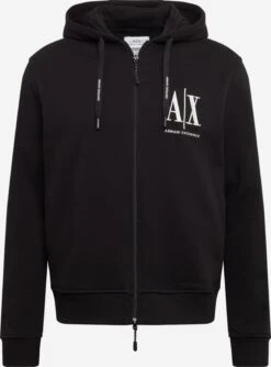 Armani Exchange Sweatvesten Met Capuchon Regular Fit Sweatvest 8NZMPP Heren Zwart