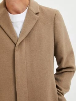 Selected Homme Tussenmantels Tussenjas Heren Beige -Herenkleding f682e2e85120c767522f79ddfea13fd1