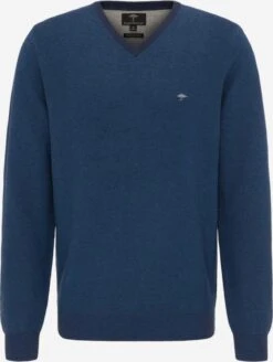FYNCH-HATTON V-hals Truien Trui Heren Donkerblauw