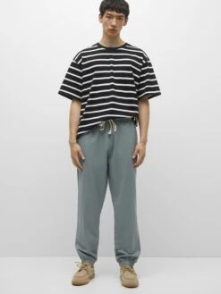 PULL & BEAR Pantalons Tapered Broek Heren Smoky Blue 7 PULL & BEAR Pantalons Tapered Broek Heren Smoky Blue -Herenkleding f6fc13f6b402eb59f87b746c9c98b49f