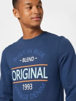 Blend Sweatshirts Sweatshirt Heren Marine 9 Blend Sweatshirts Sweatshirt Heren Marine -Herenkleding f78d7a19fb9939ea01c52d0859336f68