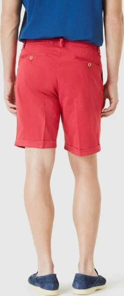 Chino Shorts Regular Bandplooibroek Heren Cranberry -Herenkleding f897601a12a0721e6d6523beeff0f12e