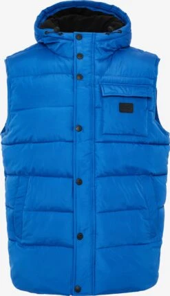Threadbare Bodywarmers Bodywarmer Ritcher Heren Royal Blue/koningsblauw