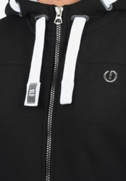 Solid Sweatvesten Met Capuchon Sweatvest BenjaminZip Pile Heren Zwart -Herenkleding fcade9ad92415de26fd1cf74939c8560