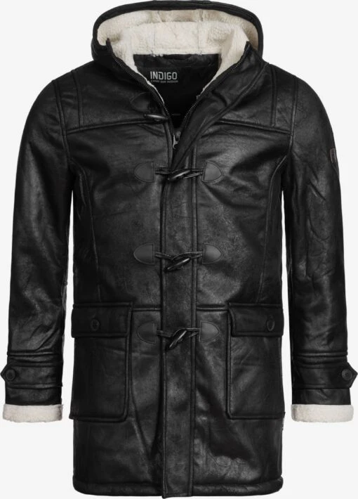 Indicode Jeans Wintermantels Winterjas Calshot Heren Zwart