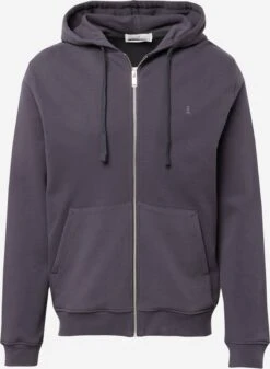 Armedangels Sweatvesten Met Capuchon Sweatvest Saro Heren Grijs / Antraciet