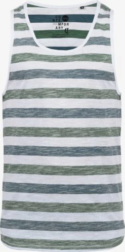 Solid Tanktops Shirt Mende Heren Offwhite